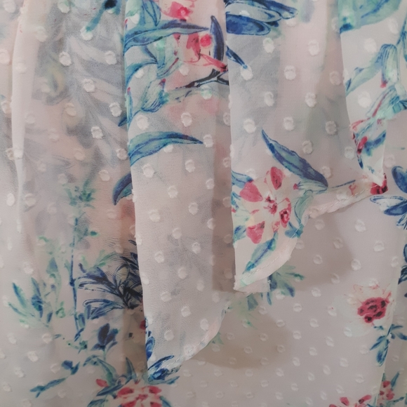 Liz Claiborne ruffle sleeveless blouse top XL - Picture 3 of 5